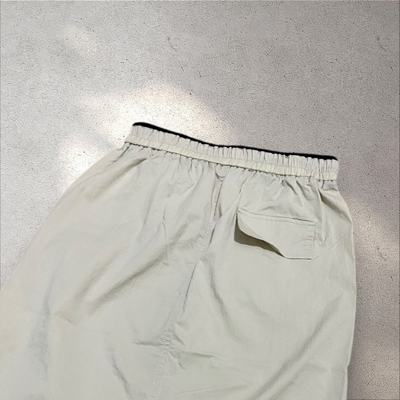 ALO Drawstring Khaki Cargo Utility Maxi Skirt - Picture 4 of 6